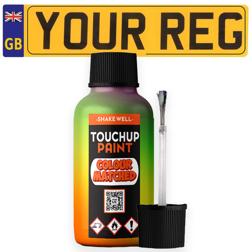 Touch paint mixed car - up, by